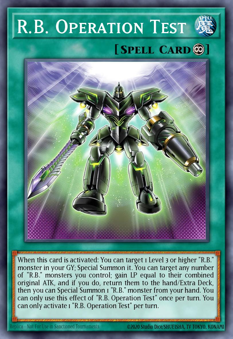 Card Image: R.B. Operation Test