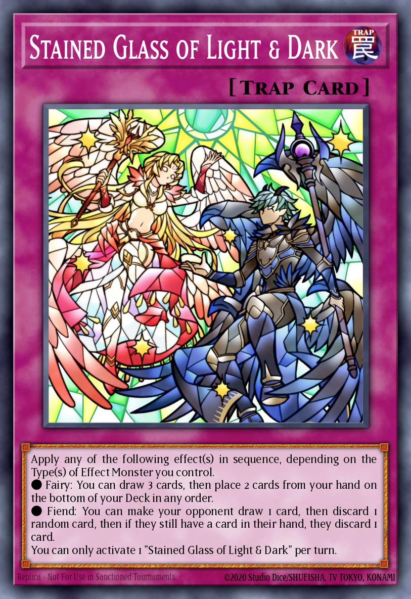 Card Image: Stained Glass of Light & Dark