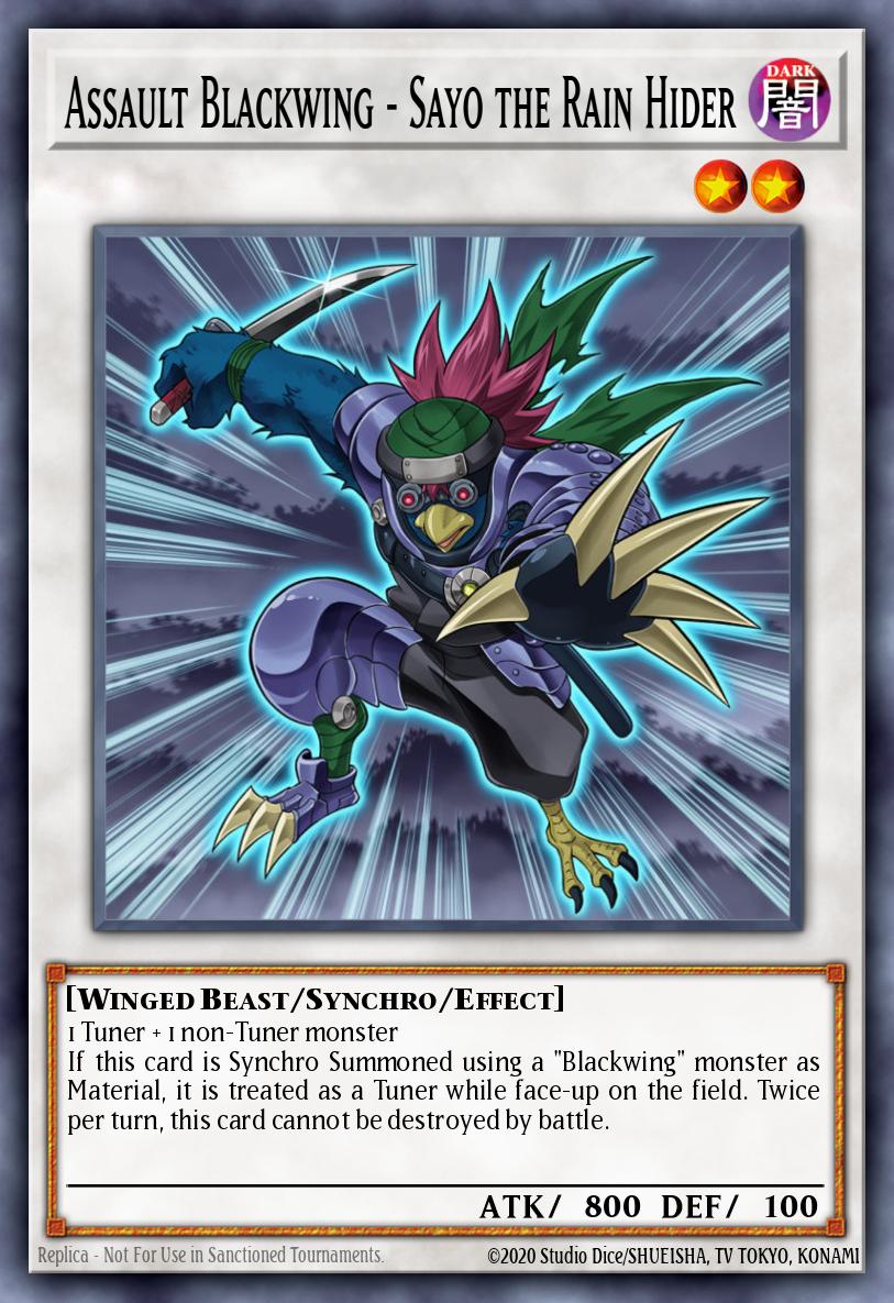 Card Image: Assault Blackwing - Sayo the Rain Hider