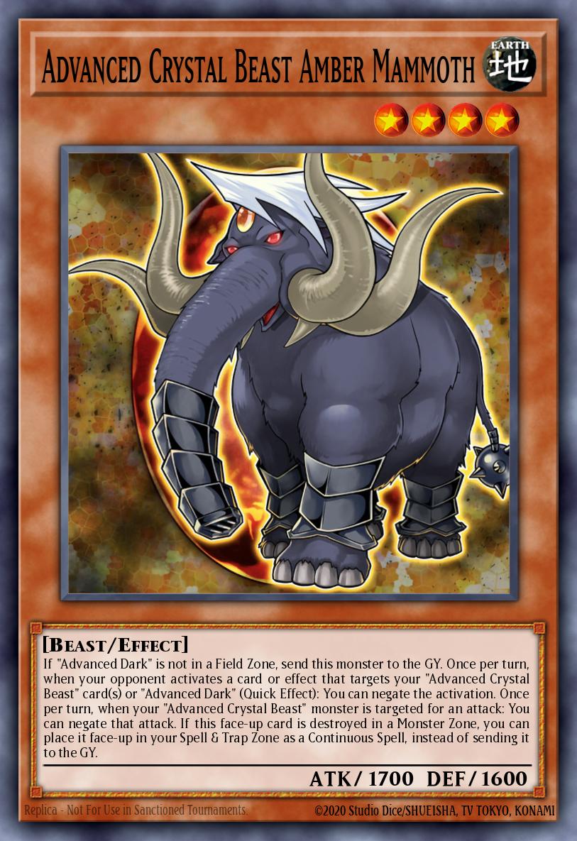 Card Image: Advanced Crystal Beast Amber Mammoth