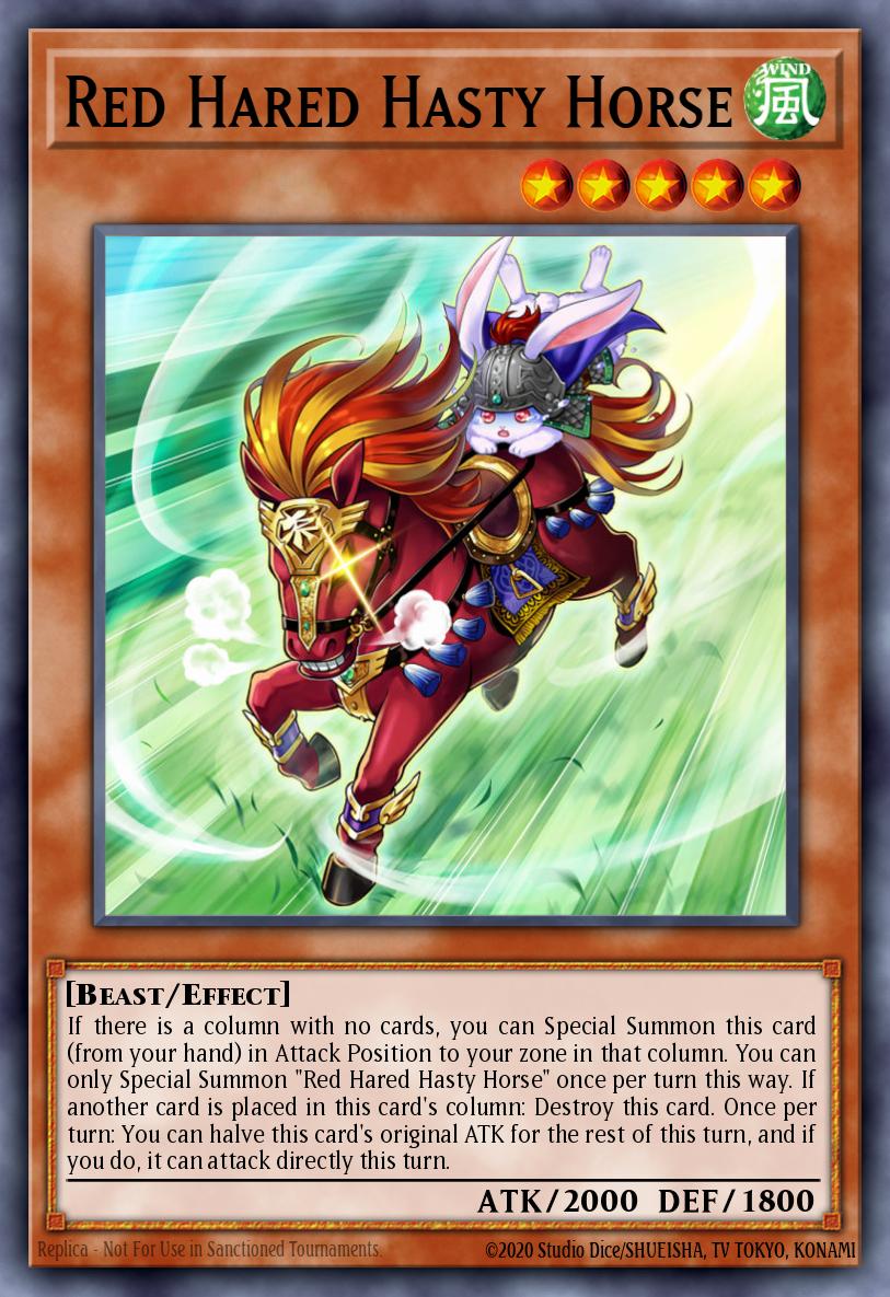 Card Image: Red Hared Hasty Horse