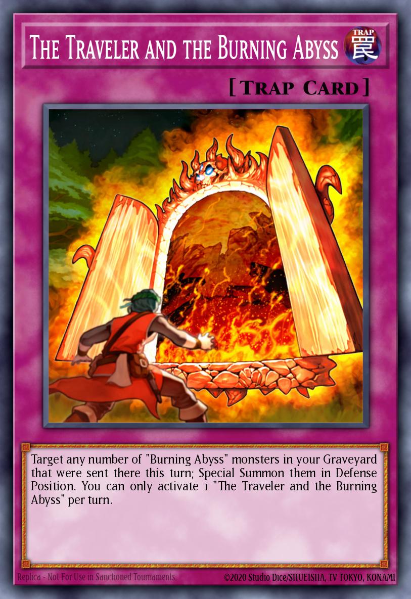 Card Image: The Traveler and the Burning Abyss