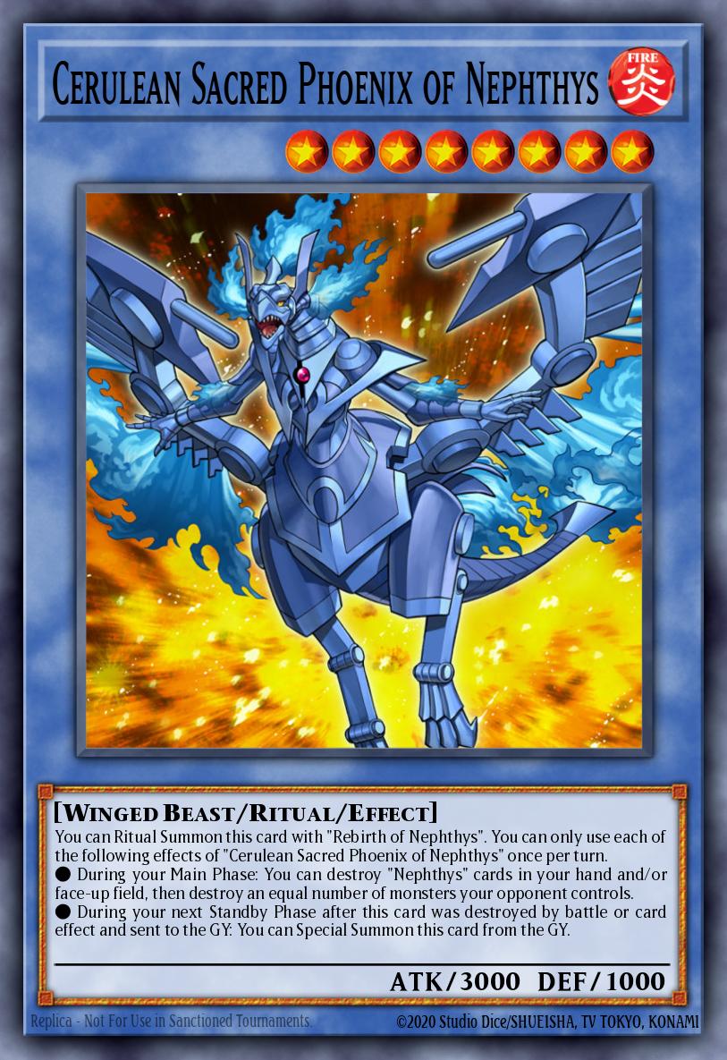 Card Image: Cerulean Sacred Phoenix of Nephthys