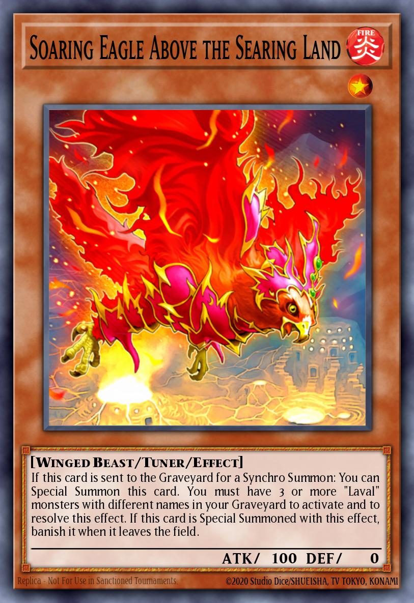 Card Image: Soaring Eagle Above the Searing Land