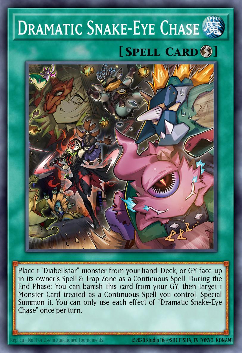 Card Image: Dramatic Snake-Eye Chase