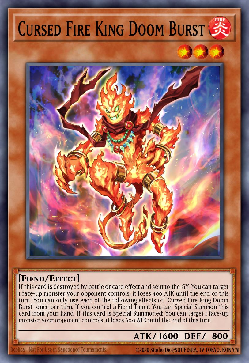 Card Image: Cursed Fire King Doom Burst