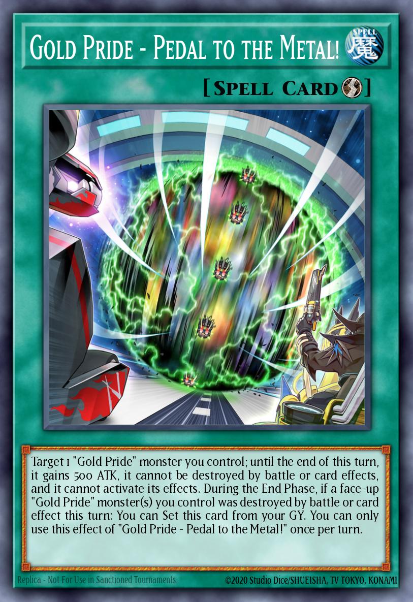 Card Image: Gold Pride - Pedal to the Metal!
