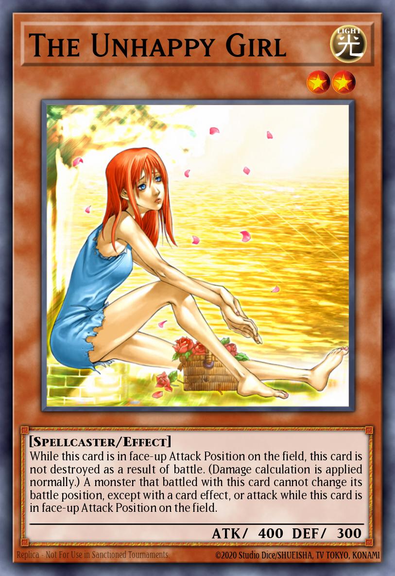 Card Image: The Unhappy Girl