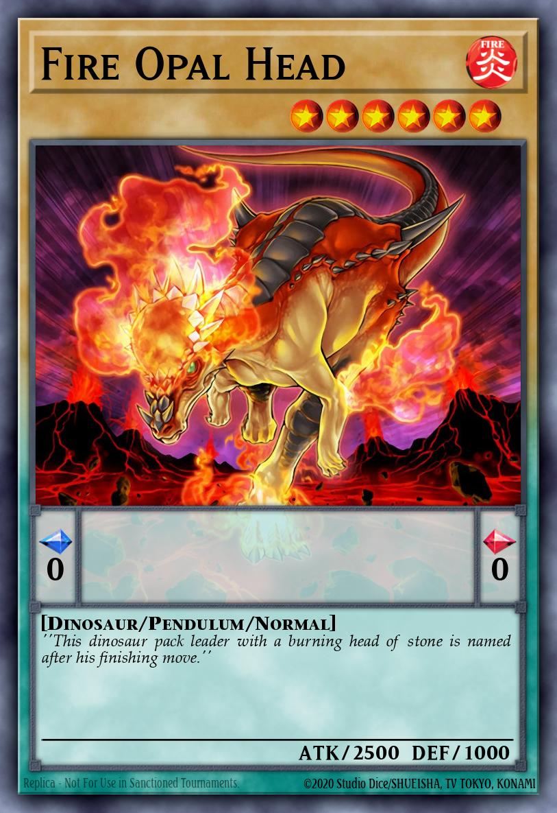 Card Image: Fire Opal Head