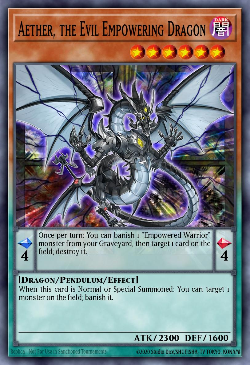 Card Image: Aether, the Evil Empowering Dragon