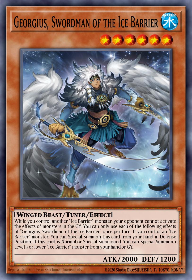 Card Image: Georgius, Swordman of the Ice Barrier