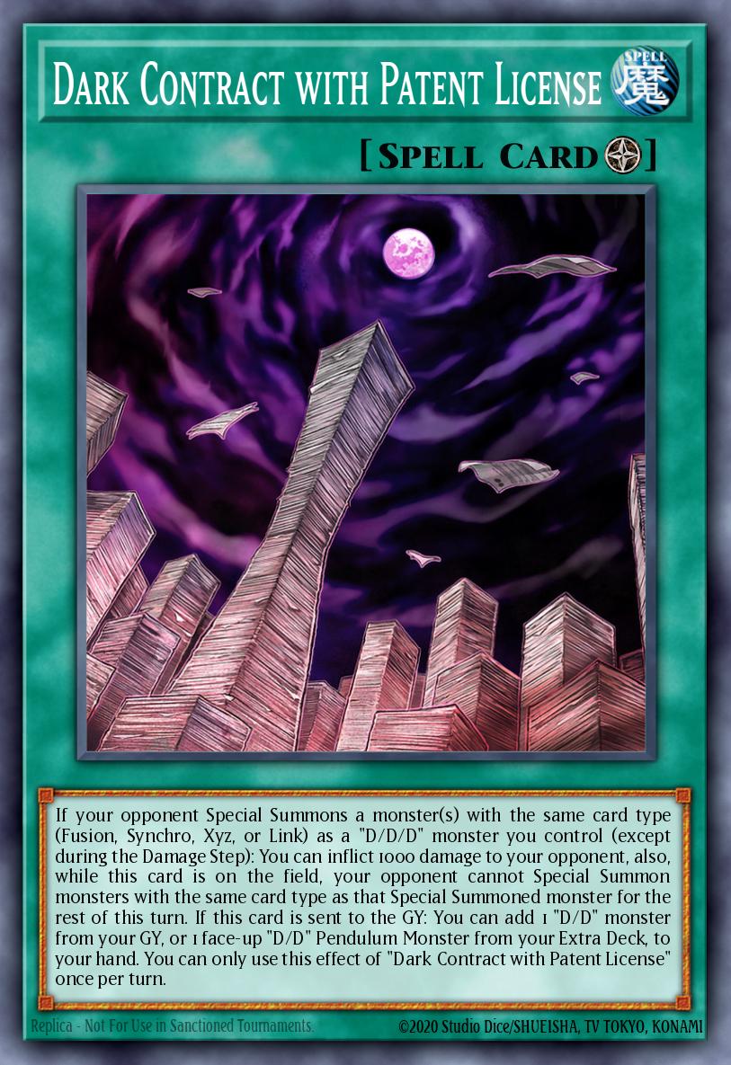 Card Image: Dark Contract with Patent License
