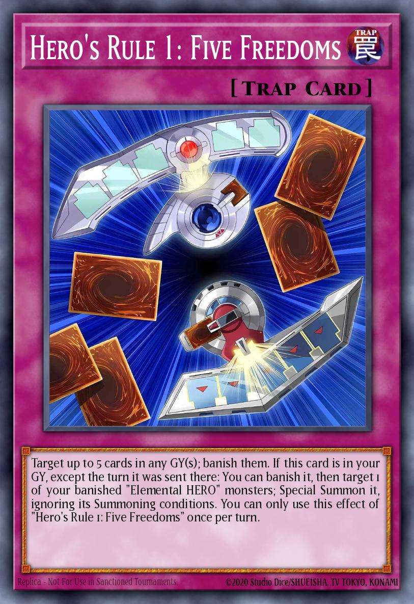 Card Image: Hero's Rule 1: Five Freedoms