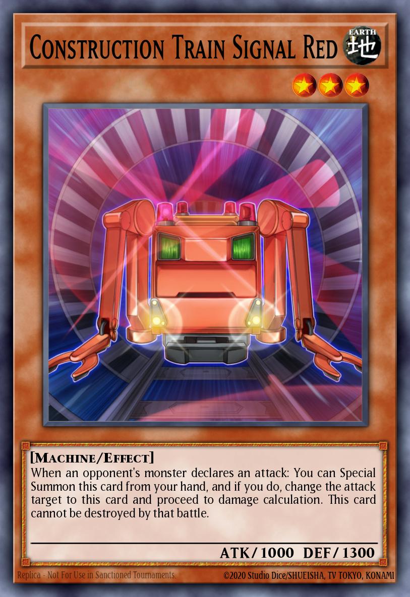 Card Image: Construction Train Signal Red