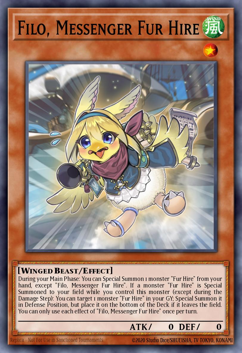 Card Image: Filo, Messenger Fur Hire