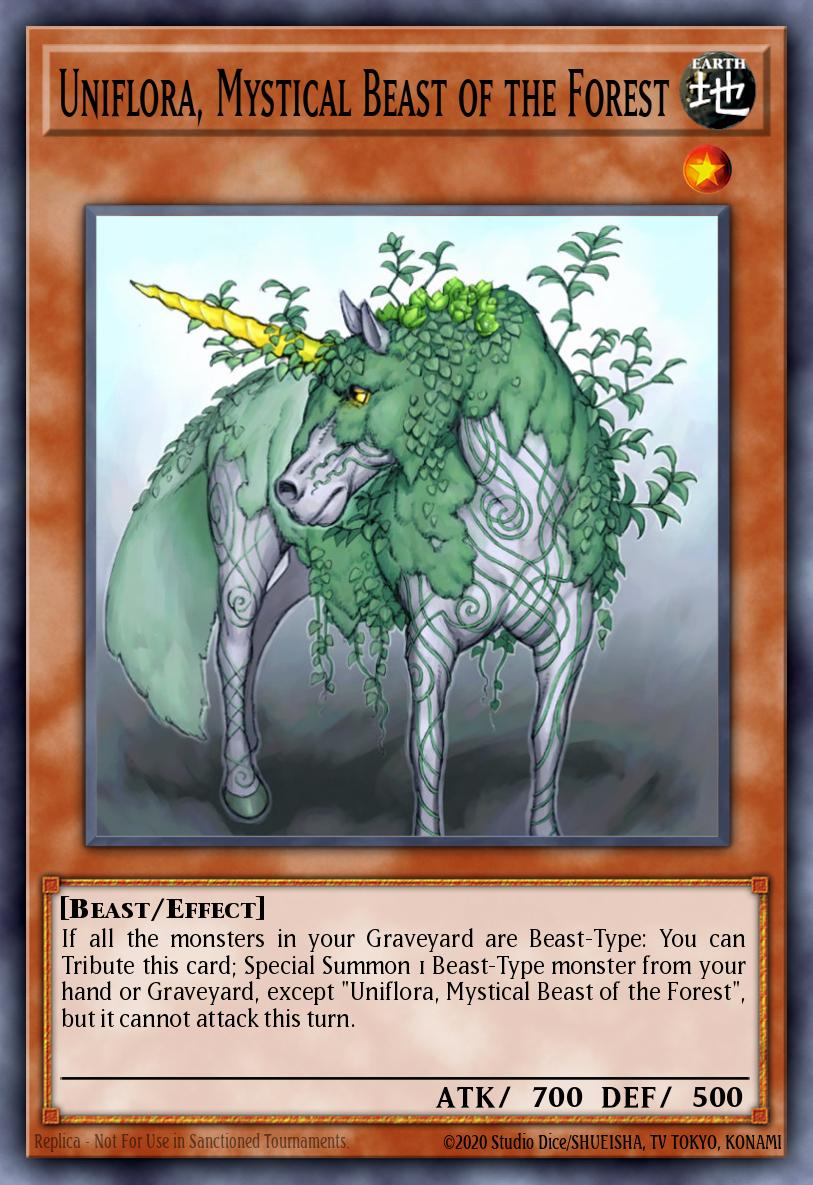 Card Image: Uniflora, Mystical Beast of the Forest