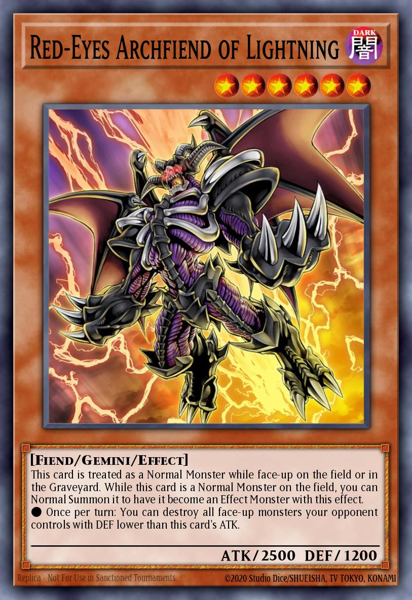 Card Image: Red-Eyes Archfiend of Lightning