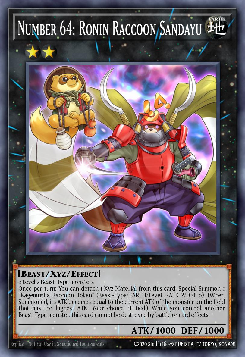 Card Image: Number 64: Ronin Raccoon Sandayu