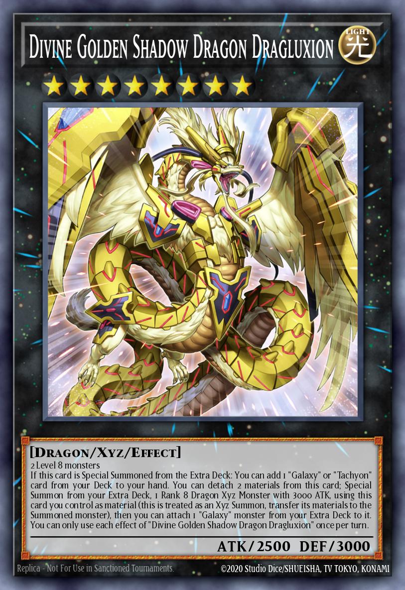 Card Image: Divine Golden Shadow Dragon Dragluxion