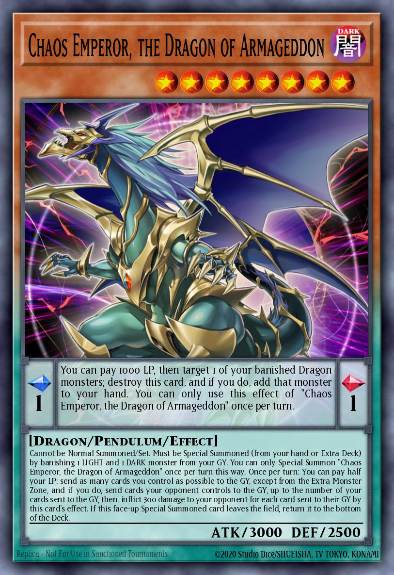 Card Image: Chaos Emperor, the Dragon of Armageddon