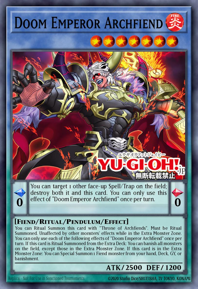 Card Image: Doom Emperor Archfiend