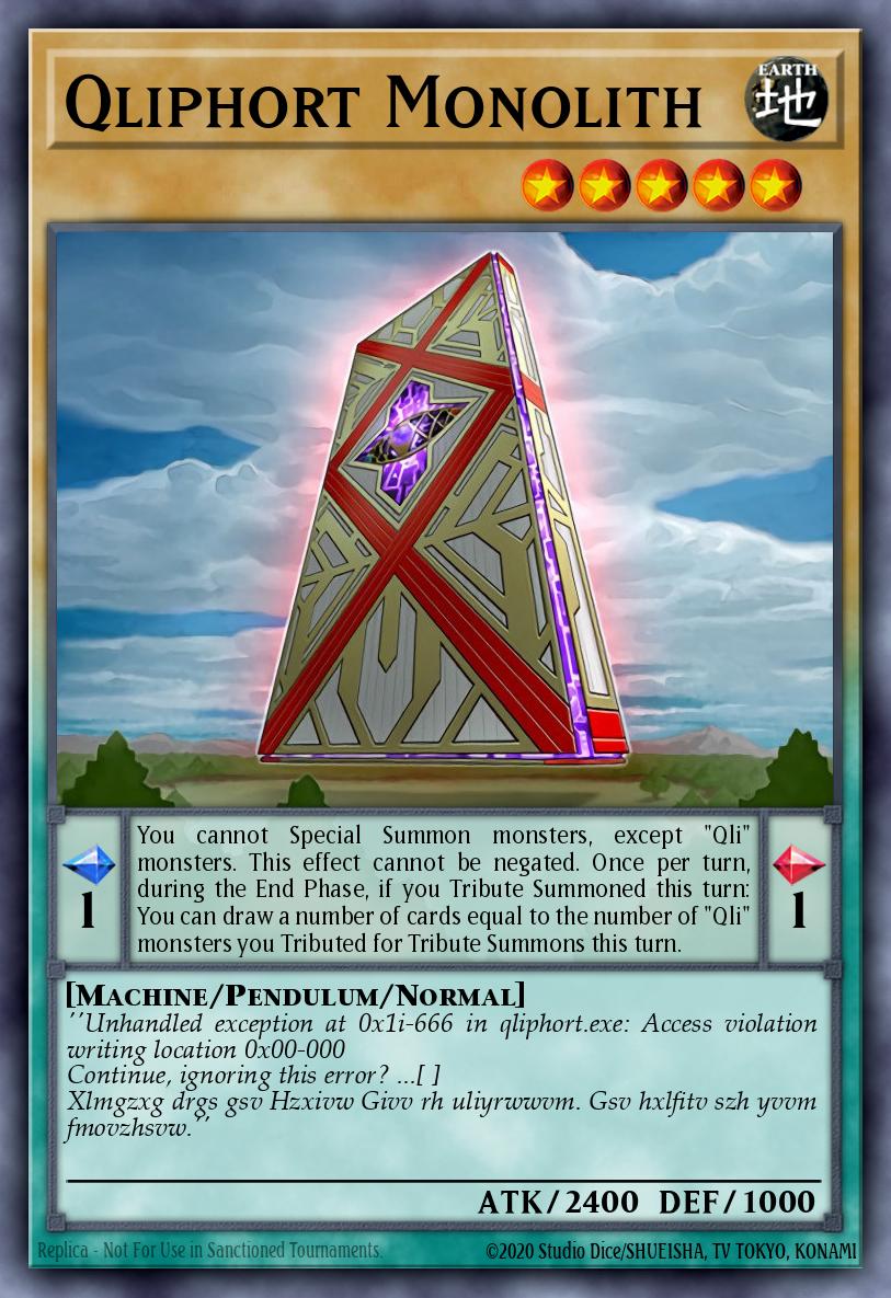 Card Image: Qliphort Monolith