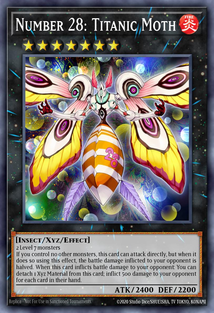 Card Image: Number 28: Titanic Moth