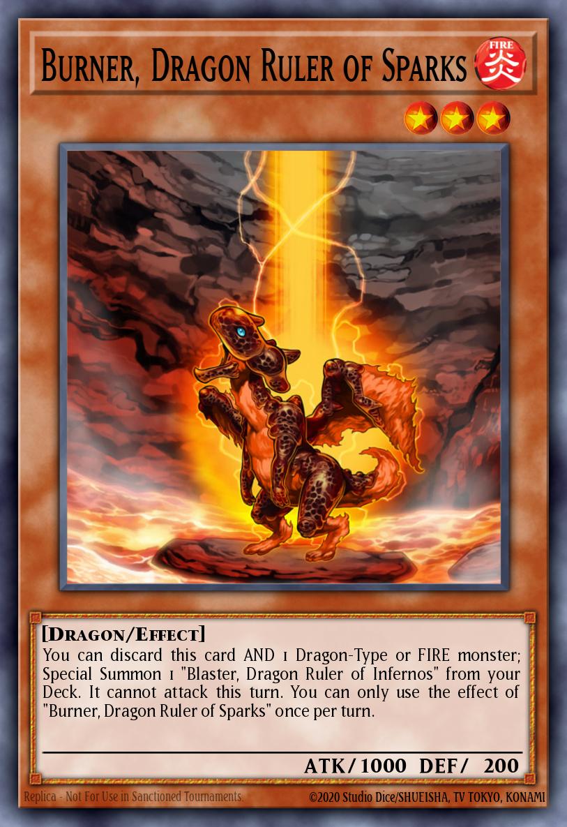 Card Image: Burner, Dragon Ruler of Sparks