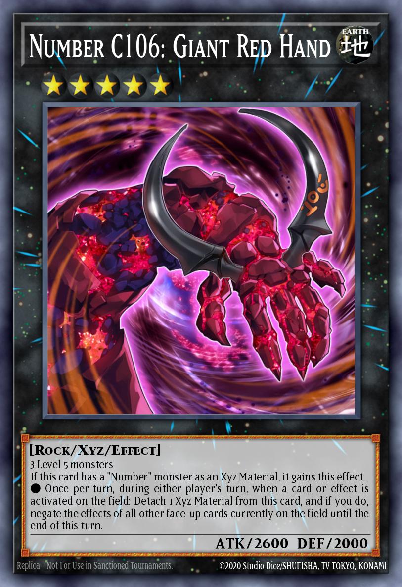 Card Image: Number C106: Giant Red Hand