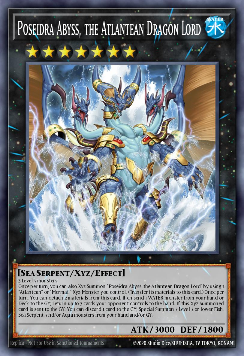 Card Image: Poseidra Abyss, the Atlantean Dragon Lord