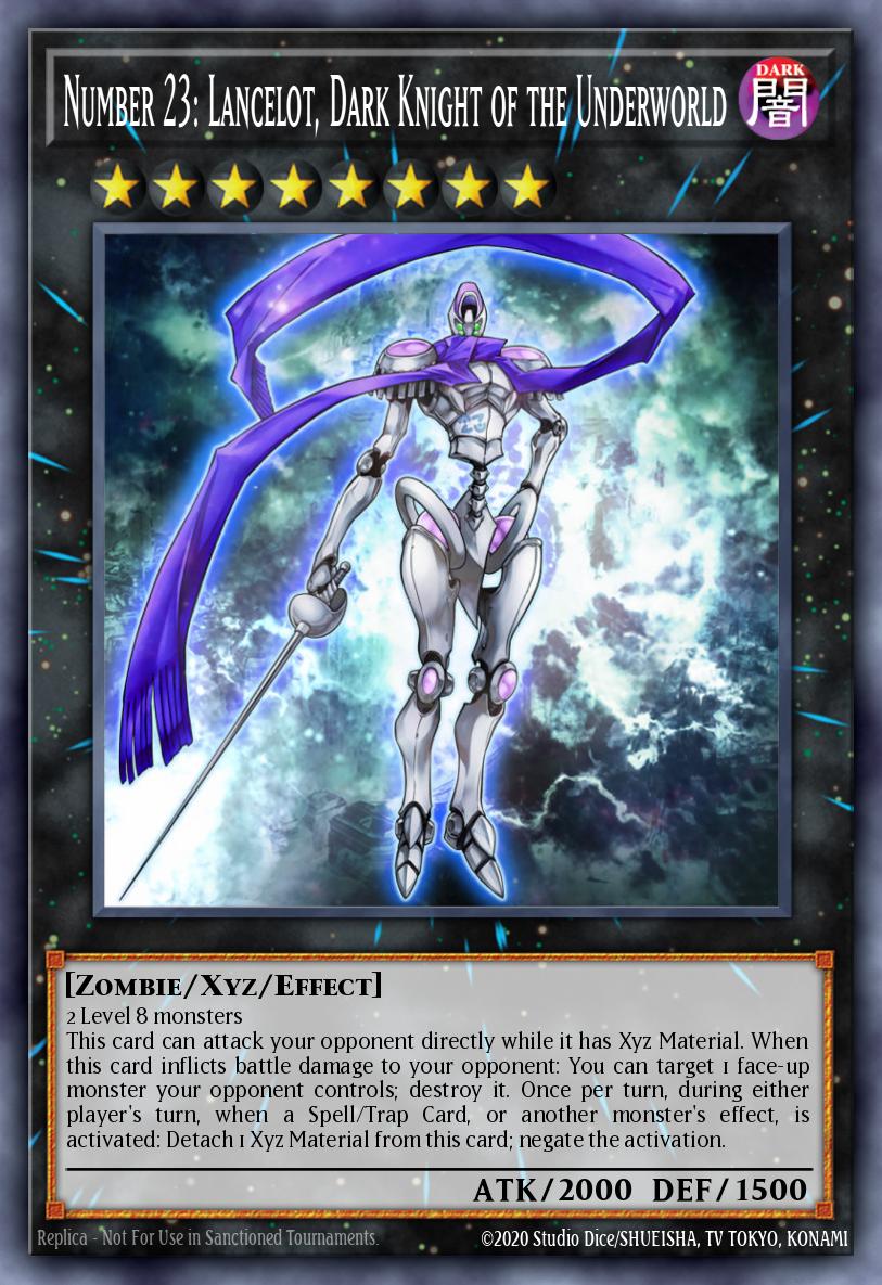 Card Image: Number 23: Lancelot, Dark Knight of the Underworld