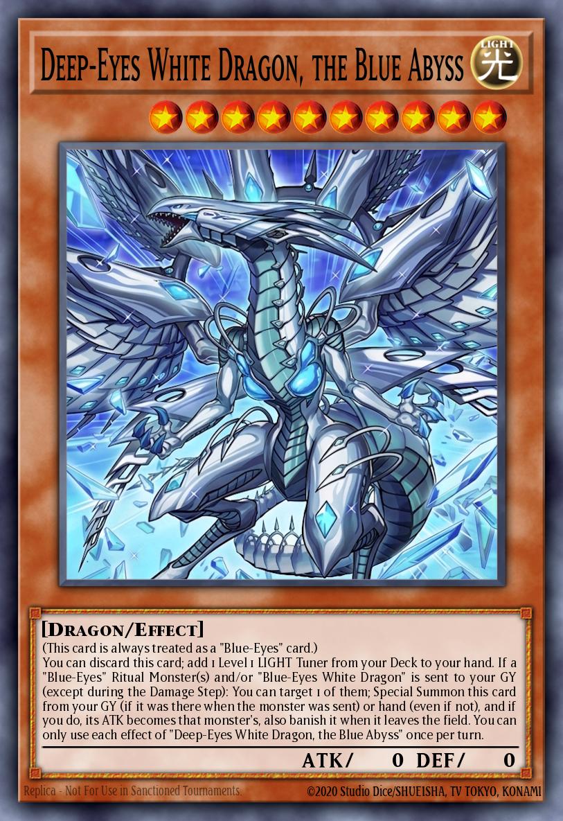 Card Image: Deep-Eyes White Dragon, the Blue Abyss