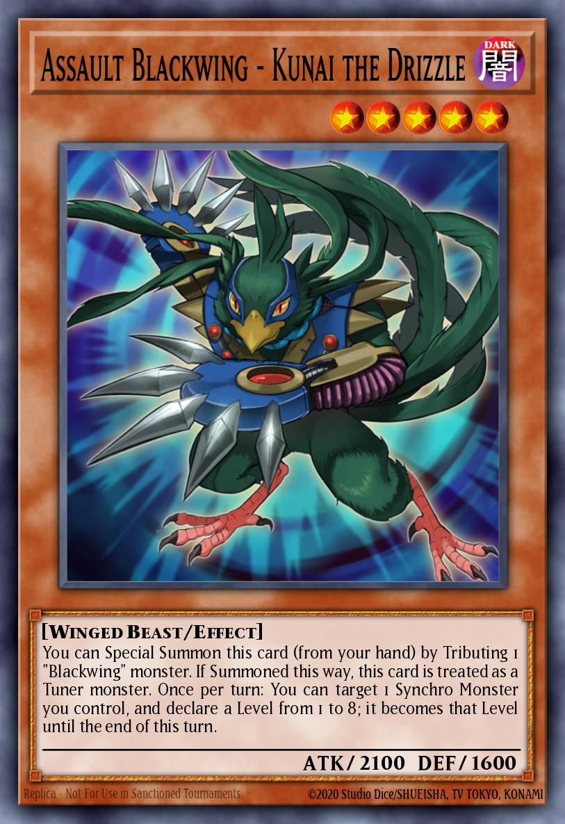 Card Image: Assault Blackwing - Kunai the Drizzle