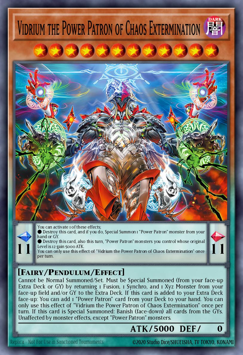Card Image: Vidrium the Power Patron of Chaos Extermination