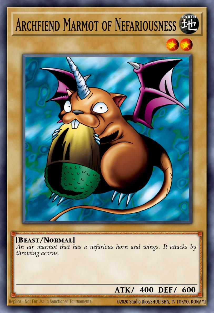 Card Image: Archfiend Marmot of Nefariousness