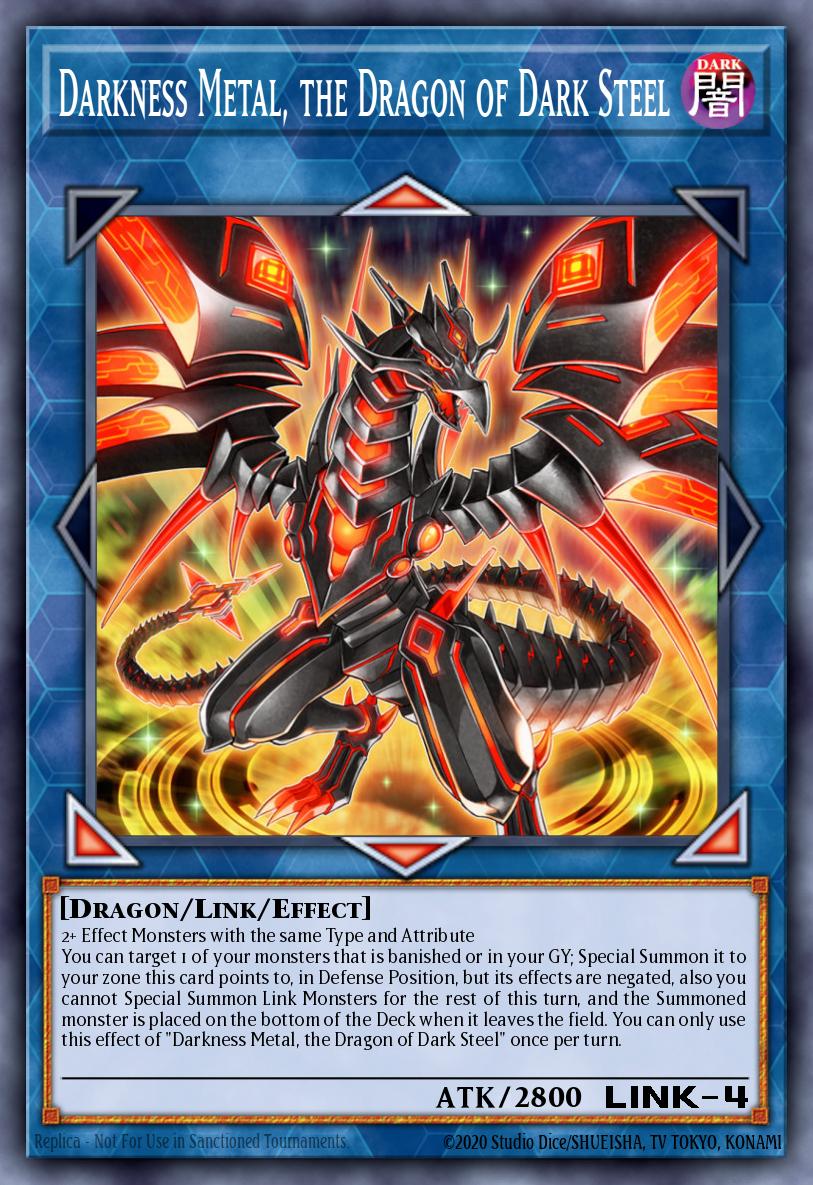 Card Image: Darkness Metal, the Dragon of Dark Steel