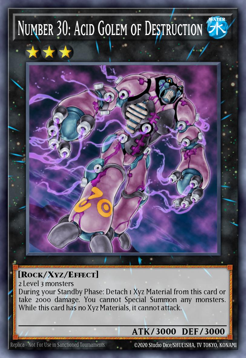 Card Image: Number 30: Acid Golem of Destruction