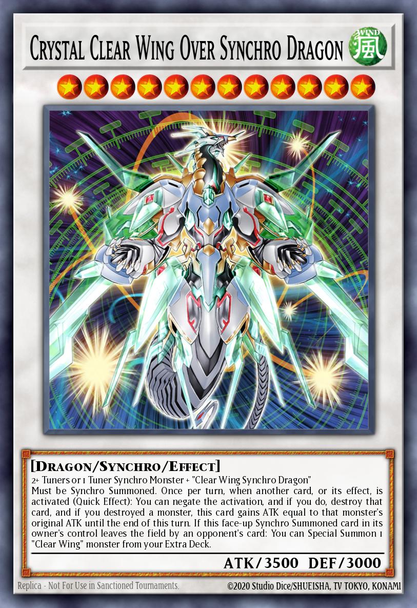 Card Image: Crystal Clear Wing Over Synchro Dragon
