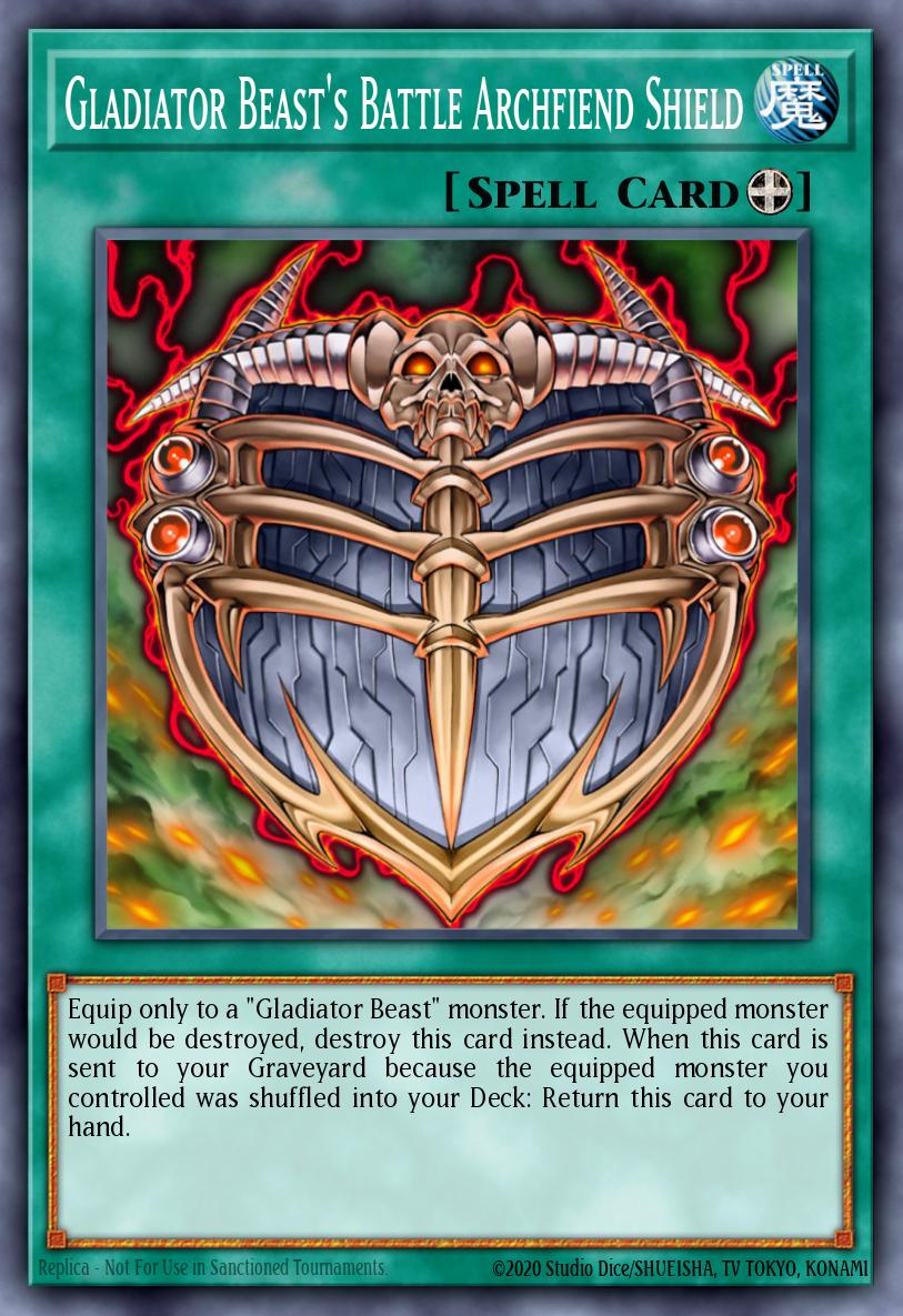 Card Image: Gladiator Beast's Battle Archfiend Shield