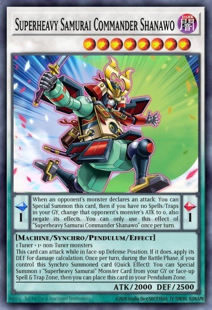 Card Image: Superheavy Samurai Commander Shanawo