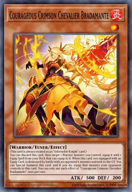 Card Image: Courageous Crimson Chevalier Bradamante