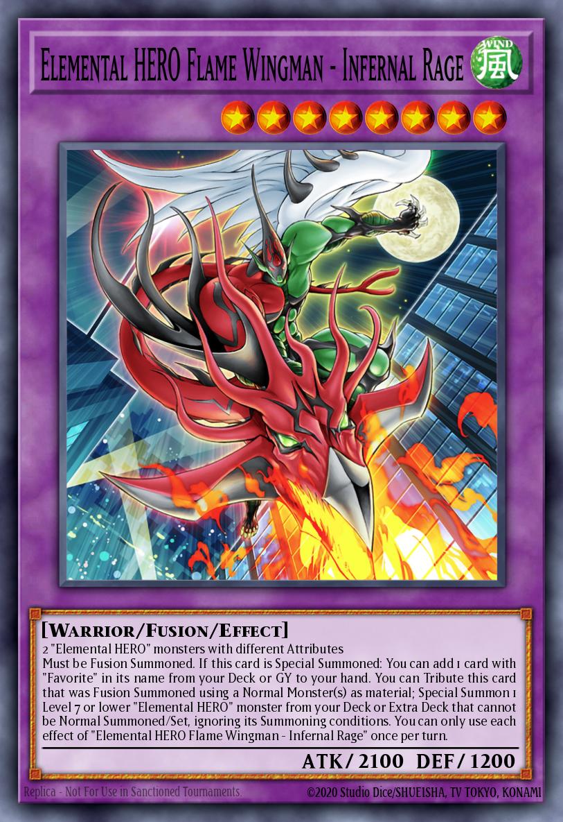 Card Image: Elemental HERO Flame Wingman - Infernal Rage