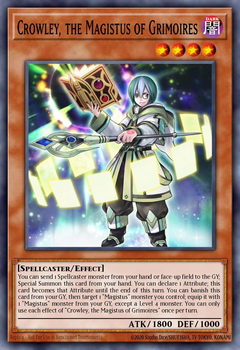 Card Image: Crowley, the Magistus of Grimoires
