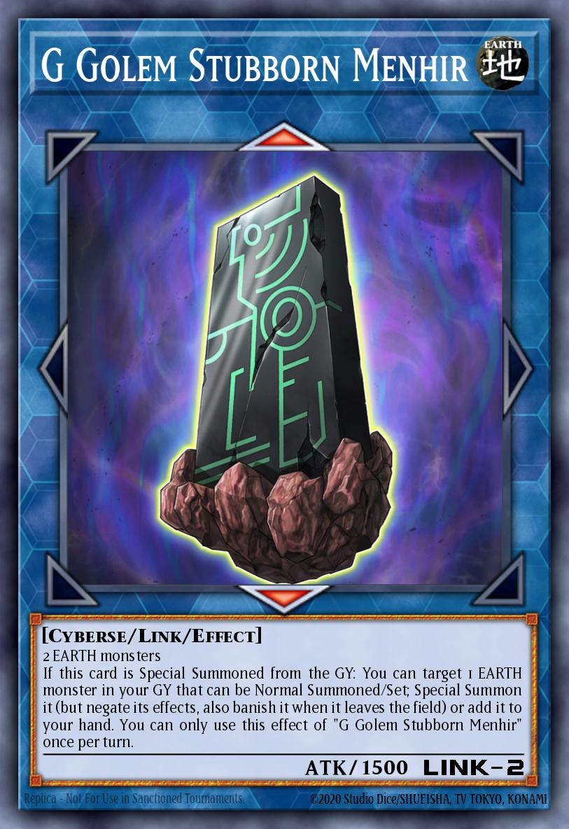 Card Image: G Golem Stubborn Menhir