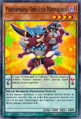 Card Image: Performapal Odd-Eyes Minitaurus