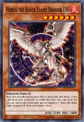 Card Image: Horus the Black Flame Dragon LV6
