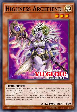 Card Image: Highness Archfiend