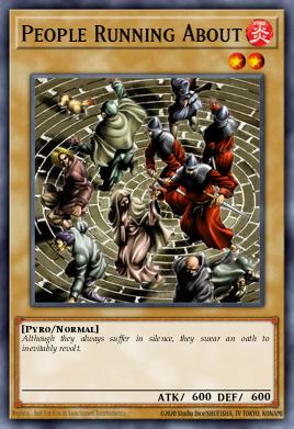 Card Image: People Running About
