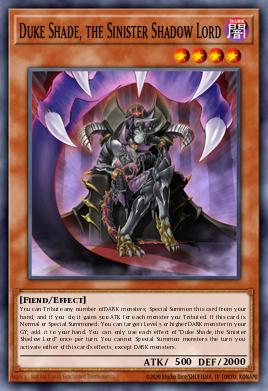 Card Image: Duke Shade, the Sinister Shadow Lord