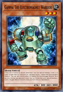 Card Image: Gamma The Electromagnet Warrior